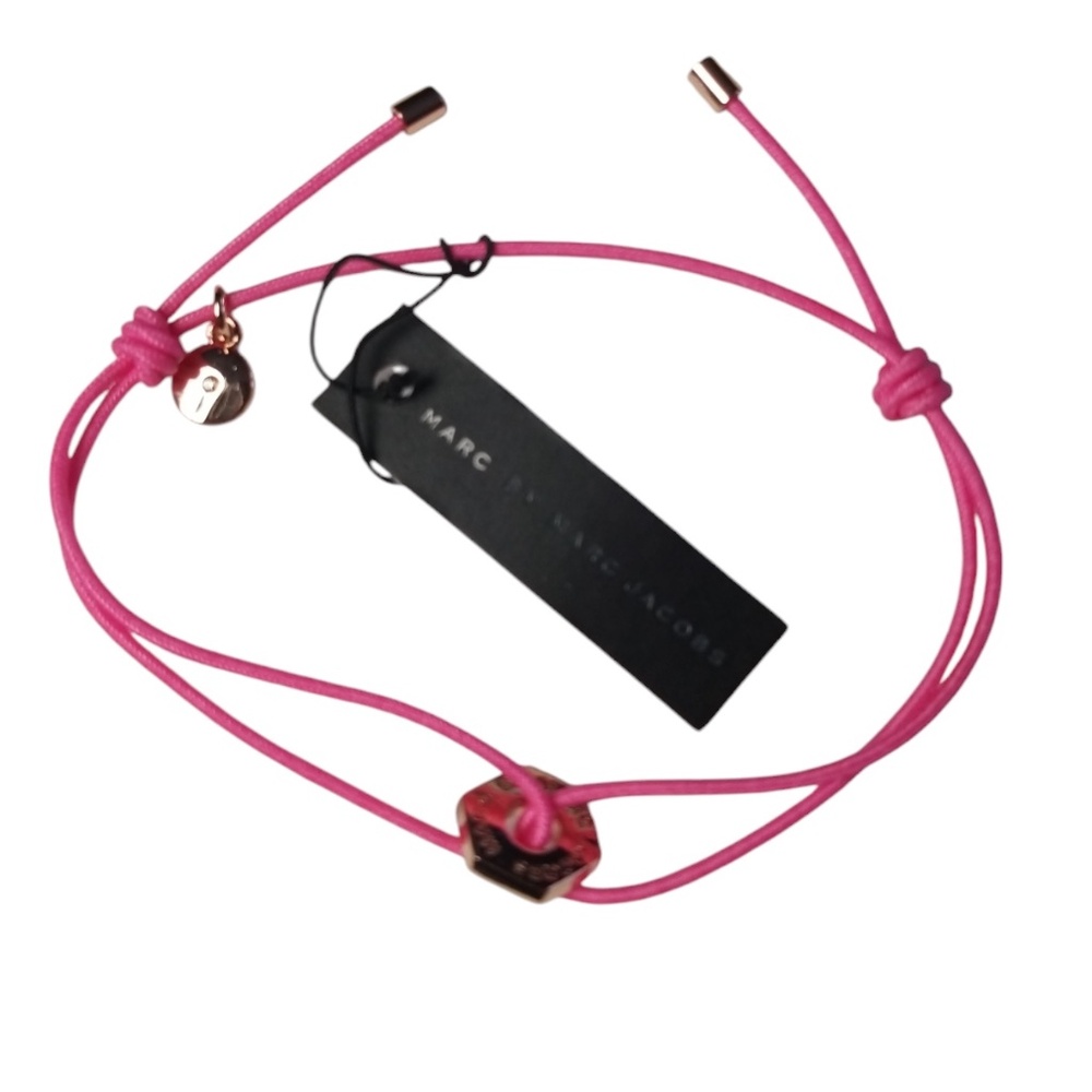 Marc‎ by Marc Jacobs Knockout Pink Bolt Friendship Bracelet NEW